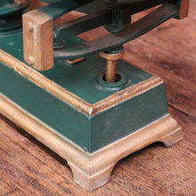Load image into Gallery viewer, x SOLD French Force Cast Iron Market or Kitchen Scales with Brass Pans or Dishes, Decorative Display Piece. B11894