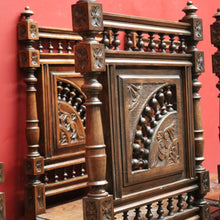 Load image into Gallery viewer, x SOLD Set of 8 Antique French (Brittany) Kitchen or Dining Room Chairs, Finial Detail. B11796