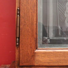 Load image into Gallery viewer, x SOLD Antique French Display Cabinet, Etched Glass Door Wall Hanging Cabinet. B11866