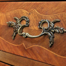 Load image into Gallery viewer, x SOLD Antique French Chest of Drawers, Walnut and Brass Lingerie Cabinet Chest, Hall Cupboard. B11569