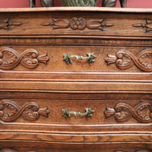 Load image into Gallery viewer, x SOLD Antique Hall Cabinet or Foyer Cabinet, or 3 Drawer Chest of Drawers. French Oak. B11575