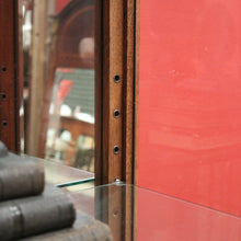 Load image into Gallery viewer, x SOLD Antique French Oak China Cabinet, Display Cupboard or Bookcase with Glass Shelves and Sides. B11546