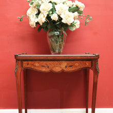 Load image into Gallery viewer, x SOLD Antique French Walnut and Marquetry Top Fold-Over Card Table or Games Table. B11896