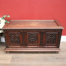 Load image into Gallery viewer, x SOLD Antique French Blanket Box, Lift Lid Toy Chest or Hall Trunk, Bedroom Coffer. B11570
