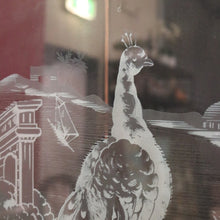 Load image into Gallery viewer, x SOLD Antique French Display Cabinet, Etched Glass Door Wall Hanging Cabinet. B11866