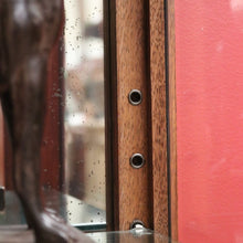 Load image into Gallery viewer, x SOLD Antique French Oak China Cabinet, Display Cupboard or Bookcase with Glass Shelves and Sides. B11546