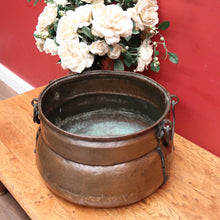 Load image into Gallery viewer, x SOLD Antique French Cauldron, Brass Fire Bucket or Storage Vessel, or Planter, Jardinière. B11841