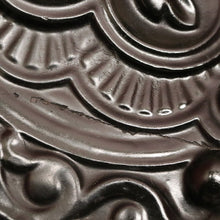 Load image into Gallery viewer, Antique French Cast Iron and Enamel Coal Scuttle, Magazine holder or kindling box. B11529