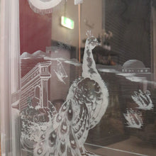 Load image into Gallery viewer, x SOLD Antique French Display Cabinet, Etched Glass Door Wall Hanging Cabinet. B11866