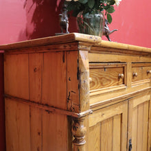 Load image into Gallery viewer, x SOLD Antique French Pine Kitchen Cabinet, Hall Cabinet, Country Farmhouse Charm B11514