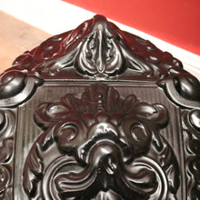 Load image into Gallery viewer, Antique French Cast Iron and Enamel Coal Scuttle, Magazine holder or kindling box. B11529