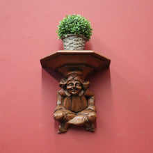 Load image into Gallery viewer, x SOLD Antique Wall Sconces, Statue Holders, French 'Sitting Jesters' Wall Brackets or Sconces. B11299