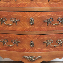Load image into Gallery viewer, x SOLD Antique French Chest of Drawers, Walnut and Brass Lingerie Cabinet Chest, Hall Cupboard. B11569