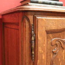 Load image into Gallery viewer, x SOLD Pair of 1930-1940 French Oak Lamp Tables or Bedside Tables Cabinets or Cupboards B11559