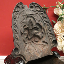 Load image into Gallery viewer, Antique French Cast Iron and Enamel Coal Scuttle, Magazine holder or kindling box. B11529