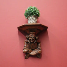 Load image into Gallery viewer, x SOLD Antique Wall Sconces, Statue Holders, French 'Sitting Jesters' Wall Brackets or Sconces. B11299