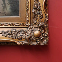 Load image into Gallery viewer, x SOLD Vintage to Antique French Framed Oil on Canvas. Dense Forest Scene and Brook. B11522