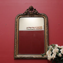 Load image into Gallery viewer, x SOLD Antique French Gilt Wall Mirror with Flowers, Foliage, and Cherubs/Putti Decorations. B11683