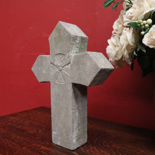 Load image into Gallery viewer, x SOLD Antique French Cross or Crucifix, Bluestone Home Worship and Devotion Cross. B11853