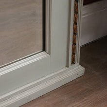 Load image into Gallery viewer, Antique French Mirror, An Antique French Grey Oak Bevelled Edge Wall Mirror with Gilt Trim. B11998