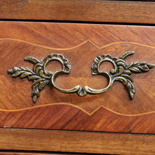 Load image into Gallery viewer, x SOLD Antique French Chest of Drawers, Walnut and Brass Lingerie Cabinet Chest, Hall Cupboard. B11569