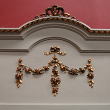 Load image into Gallery viewer, Antique French Mirror, An Antique French Grey Oak Bevelled Edge Wall Mirror with Gilt Trim. B11998