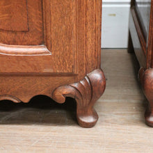 Load image into Gallery viewer, x SOLD Pair of 1930-1940 French Oak Lamp Tables or Bedside Tables Cabinets or Cupboards B11559