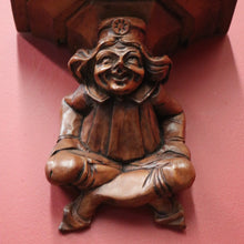 Load image into Gallery viewer, x SOLD Antique Wall Sconces, Statue Holders, French 'Sitting Jesters' Wall Brackets or Sconces. B11299