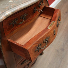 Load image into Gallery viewer, x SOLD Antique French Chest of Drawers, Walnut and Brass Lingerie Cabinet Chest, Hall Cupboard. B11569