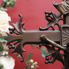 Load image into Gallery viewer, x SOLD Antique French Brass Crucifix, Table Crucifix or Cross, Jesus on the Cross, Worship Religion. B11646