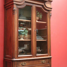 Load image into Gallery viewer, Antique French Walnut China Cabinet or Bookcase with 3 Drawers to the Base. B11903
