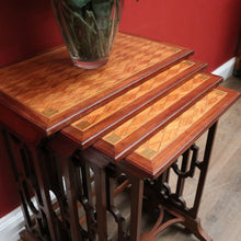 Load image into Gallery viewer, x SOLD Nesting Table, Nest of Table, Four Lamp or Side Table, Antique French Nest of Four Tables B11519