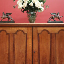 Load image into Gallery viewer, x SOLD Antique American Mahogany Shop Counter, Clerk's Cabinet now a TV Unit or Sideboard. B11791