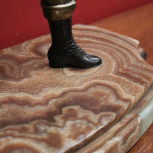 Load image into Gallery viewer, x SOLD Antique French Art Deco Bronze and Marble Base Statue Robin Hood, circa 1930. B11302