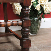 Load image into Gallery viewer, Antique French Hall Chair, an Oak and Rush Seat Carver, Office Chair or Armchair. B11801