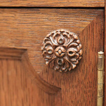 Load image into Gallery viewer, x SOLD Antique French Bedside Tables, Marble Top Lamp Tables or Side Tables or Cupboard. B11495