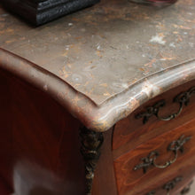 Load image into Gallery viewer, x SOLD Antique French Chest of Drawers, Walnut and Brass Lingerie Cabinet Chest, Hall Cupboard. B11569