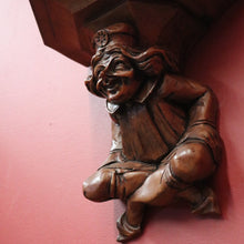 Load image into Gallery viewer, x SOLD Antique Wall Sconces, Statue Holders, French 'Sitting Jesters' Wall Brackets or Sconces. B11299