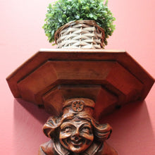 Load image into Gallery viewer, x SOLD Antique Wall Sconces, Statue Holders, French 'Sitting Jesters' Wall Brackets or Sconces. B11299