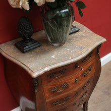 Load image into Gallery viewer, x SOLD Antique French Chest of Drawers, Walnut and Brass Lingerie Cabinet Chest, Hall Cupboard. B11569