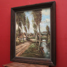 Load image into Gallery viewer, x SOLD Large and well painted Dutch Country Scene Oil on Canvas, Signed to the Bottom Right. B11428