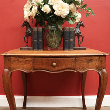 Load image into Gallery viewer, x SOLD An Antique French Oak Hall Table, Entry Table, Ladies Desk with a Drawer to the Apron. B11836