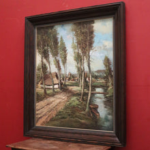 Load image into Gallery viewer, x SOLD Large and well painted Dutch Country Scene Oil on Canvas, Signed to the Bottom Right. B11428