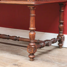 Load image into Gallery viewer, x SOLD Antique French Desk, Five Drawer Office Desk with 2 Keys French Oak, Stretcher Base. B11382