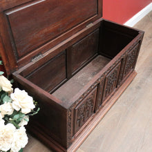 Load image into Gallery viewer, x SOLD Antique French Blanket Box, Lift Lid Toy Chest or Hall Trunk, Bedroom Coffer. B11570