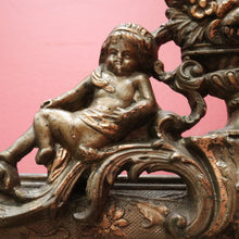 Load image into Gallery viewer, x SOLD Antique French Gilt Wall Mirror with Flowers, Foliage, and Cherubs/Putti Decorations. B11683