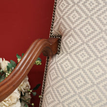 Load image into Gallery viewer, x SOLD Antique French Armchair, French Gothic Oak and Fabric Armchair, Bedroom or Hall Chair. B10511