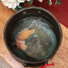 Load image into Gallery viewer, x SOLD Antique French Cauldron, Brass Fire Bucket or Storage Vessel, or Planter, Jardinière. B11841