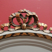 Load image into Gallery viewer, Antique French Mirror, An Antique French Grey Oak Bevelled Edge Wall Mirror with Gilt Trim. B11998