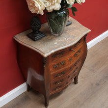 Load image into Gallery viewer, x SOLD Antique French Chest of Drawers, Walnut and Brass Lingerie Cabinet Chest, Hall Cupboard. B11569